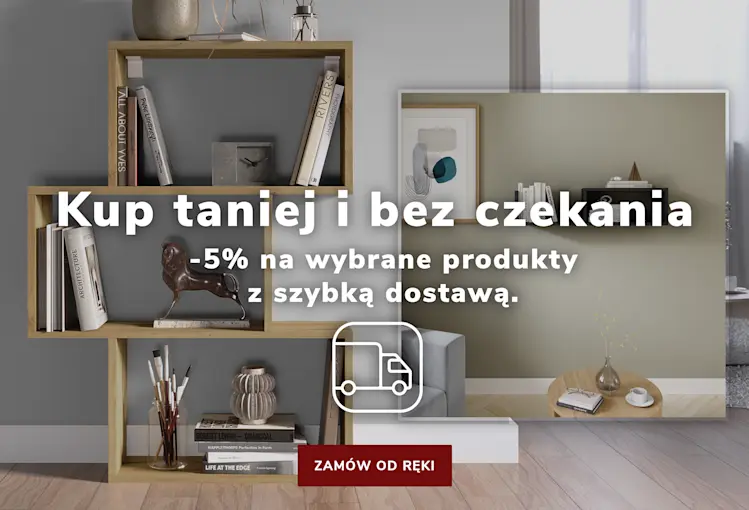 Baner ELTAP – promocja -5% na wybrane produkty z szybką dostawą. Kup taniej i bez czekania, zamów meble dostępne od ręki.