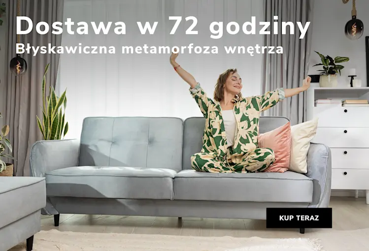 Baner promocyjny ELTAP – ekspresowa dostawa mebli w 72 godziny. Stylowe meble i komfortowa przestrzeń w kilka dni.