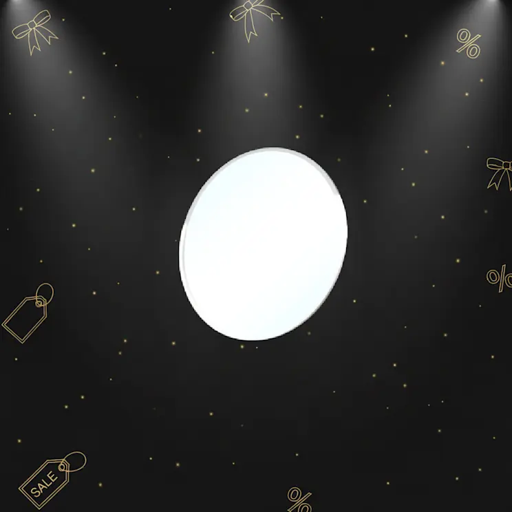 Okrągłe lustro Grace w czarnej ramce, dodające elegancji każdemu wnętrzu