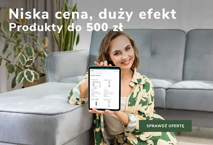 Baner ELTAP „Niska cena, duży efekt” – wybrane produkty i akcesoria meblowe w atrakcyjnej cenie do 500 zł.