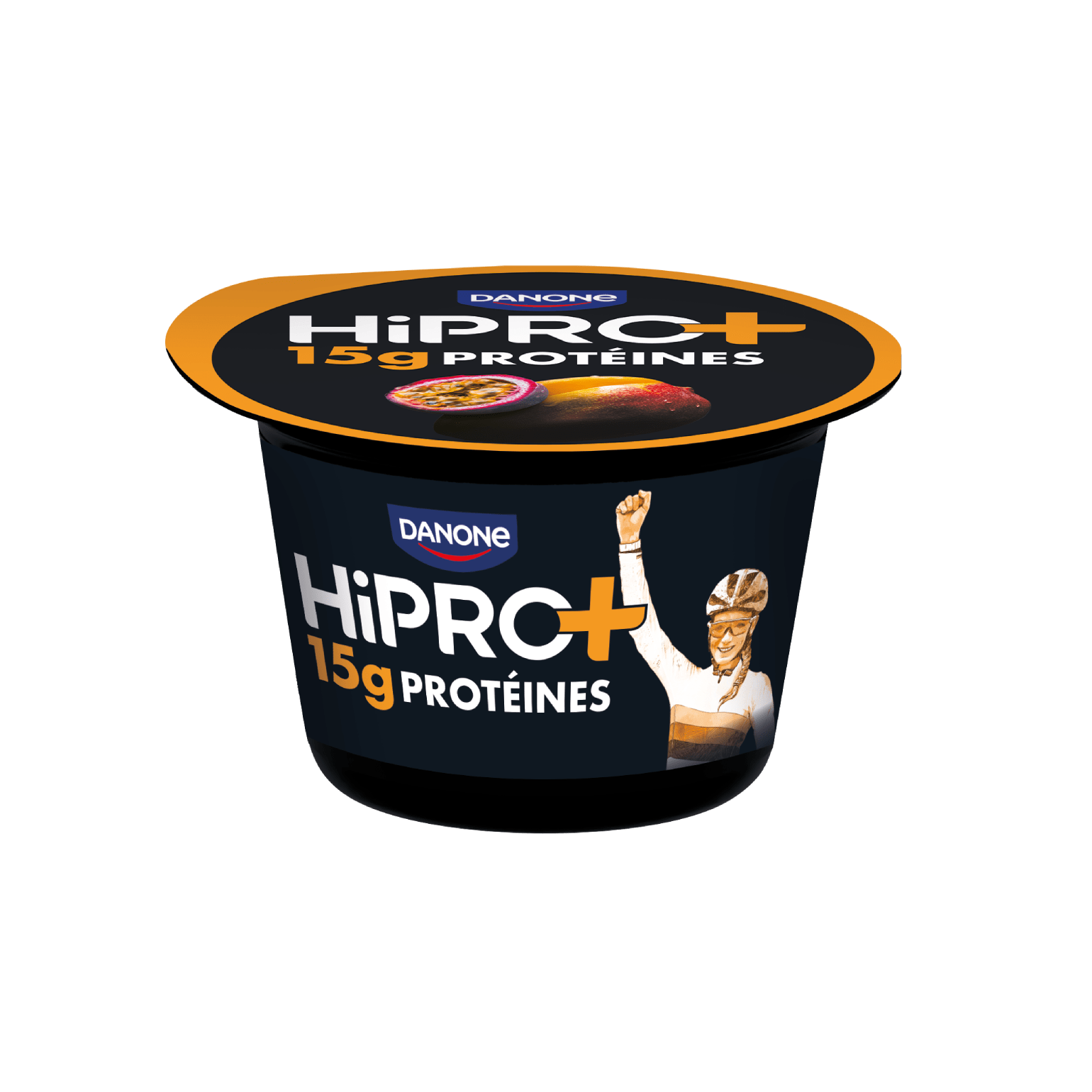 Nouvelle gamme en édition limitée : HiPRO+ mangue-passion, en pot avec 15g de protéines et sans matières grasses.