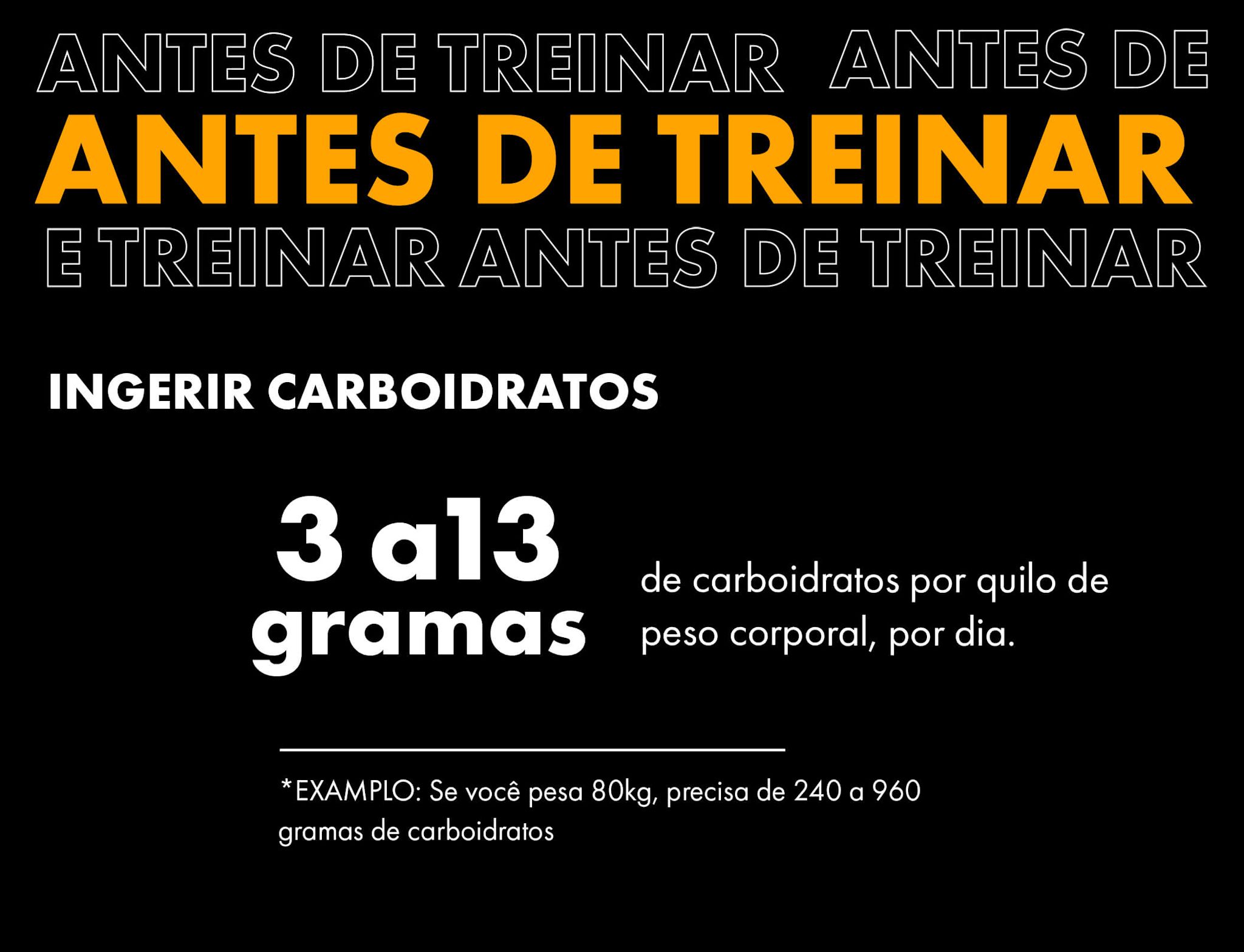 Antes de treinar