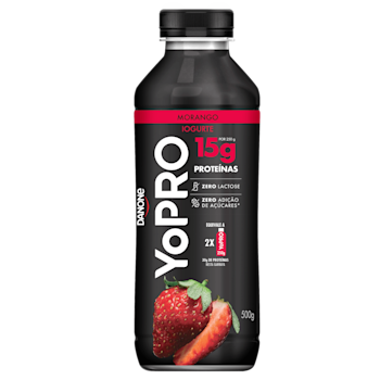 YoPRO Iogurte Líquido 500g Sabor Morango
