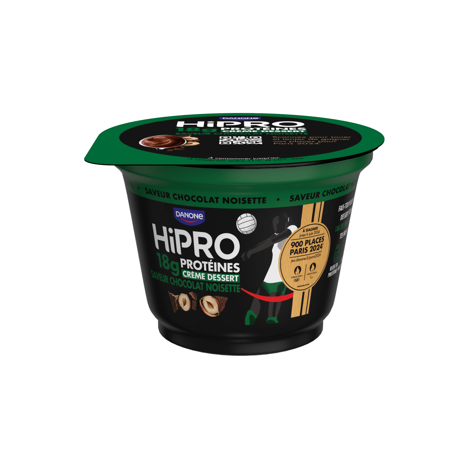 Crème dessert protéinée HiPRO Saveur Chocolat Noisette