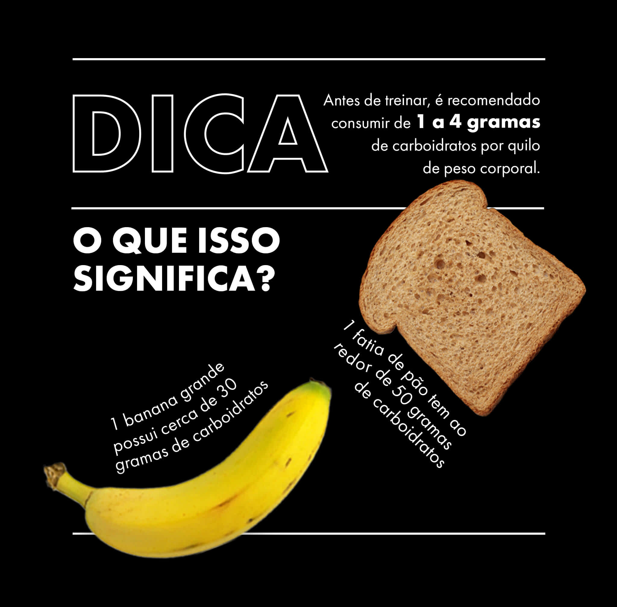 Dica para ingestão de carboidratos