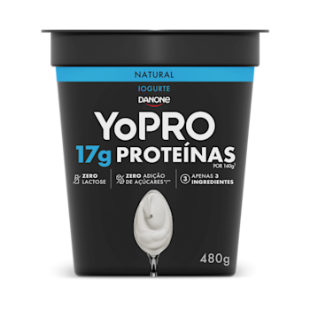 YoPRO pote colherável de 480 g sabor natural