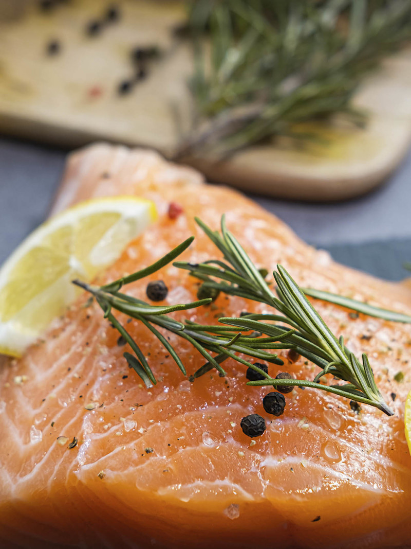 salmão com ervas