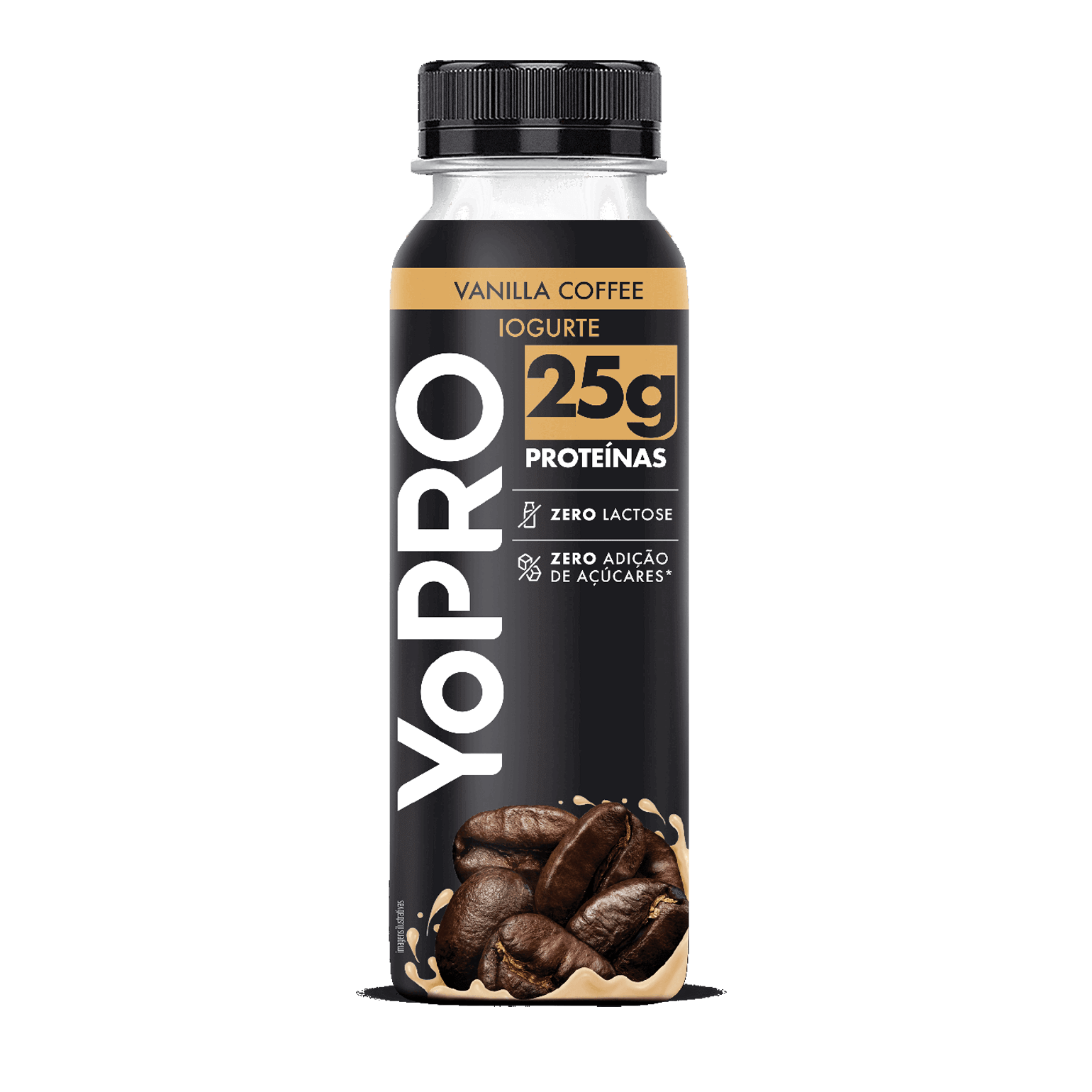 YoPro Iogurte Líquido 250 ml sabor Vanilla Coffee com 25g de proteínas
