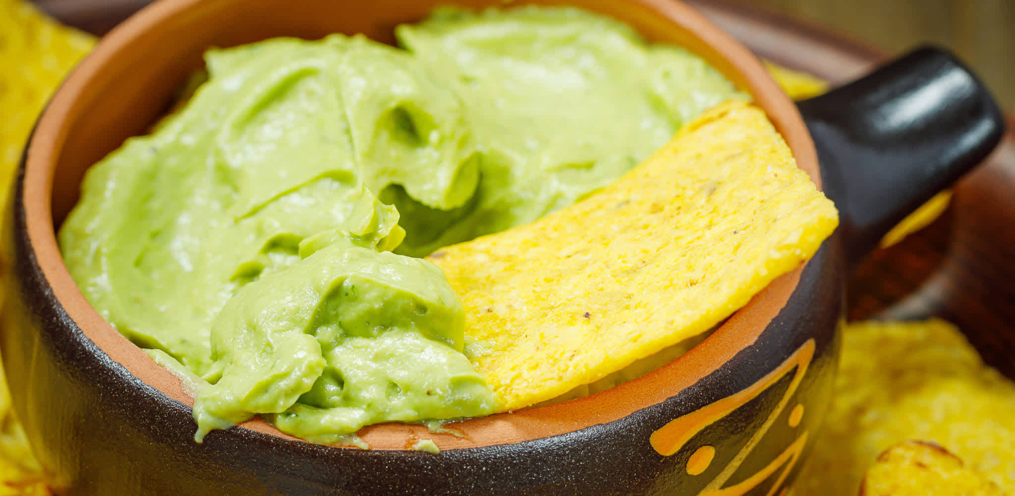 Guacamole com chips
