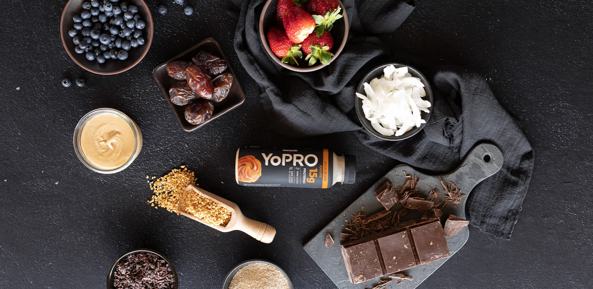 Confira essa receita de Bombom Gelado com YoPRO Iogurte Líquido 15 de proteínas sabor Doce de Leite pro seu pós-treino!