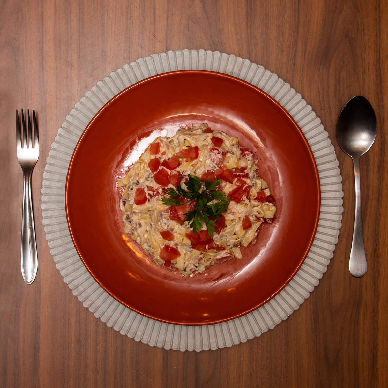 receita salgada massa com tomate Yopro