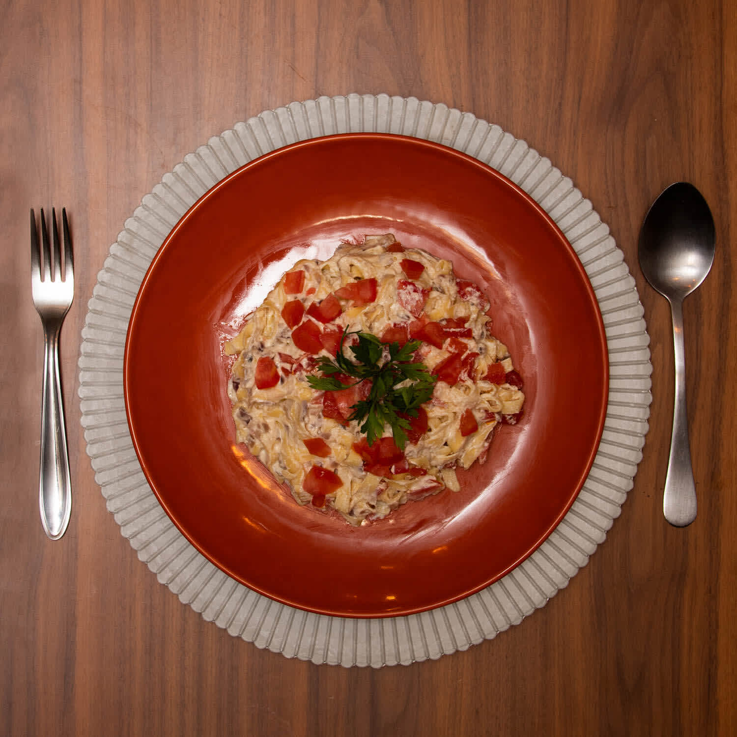receita salgada massa com tomate Yopro