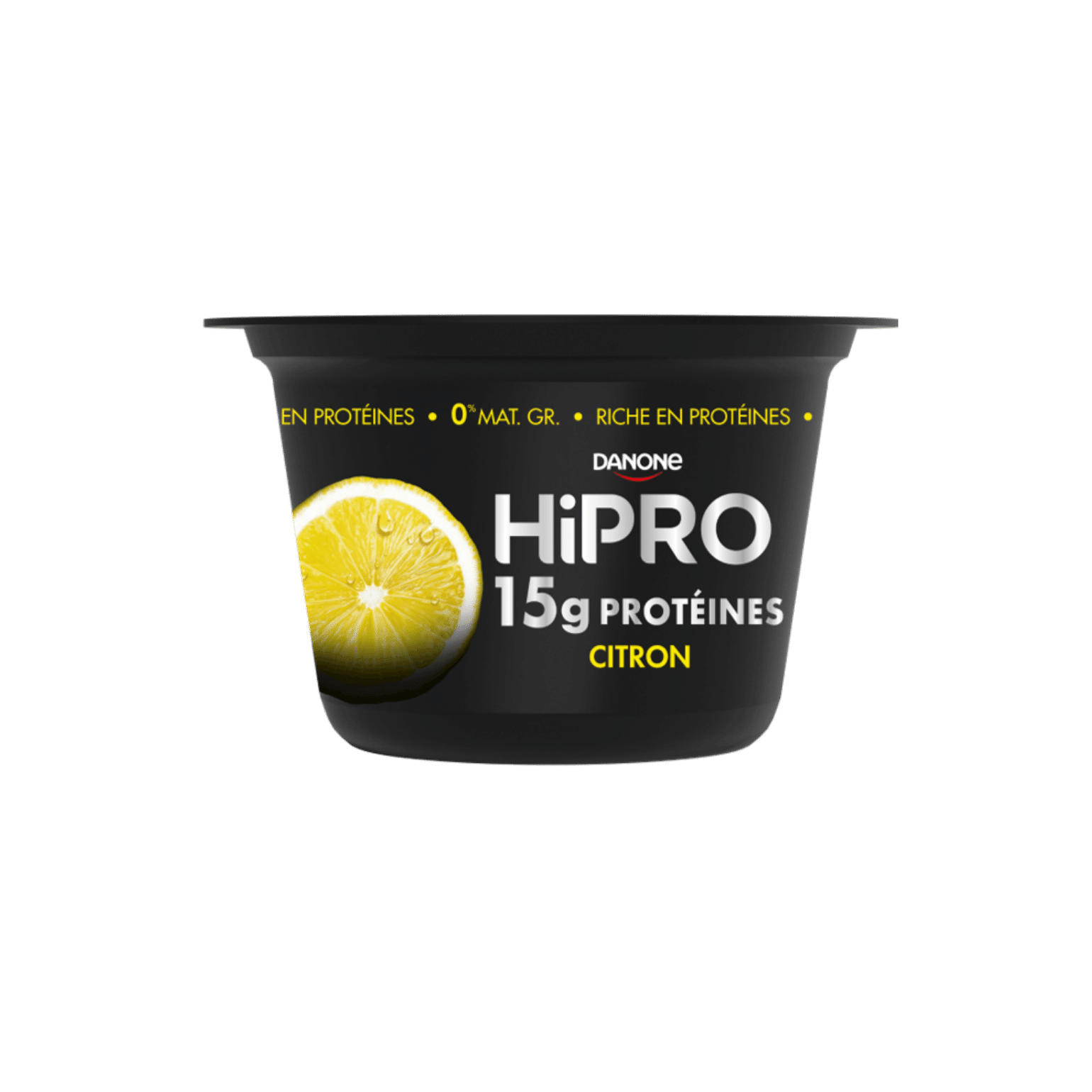 Découvrez notre onctueux HiPRO Citron à déguster à la cuillère, avec 15g de protéines et sans matières grasses.