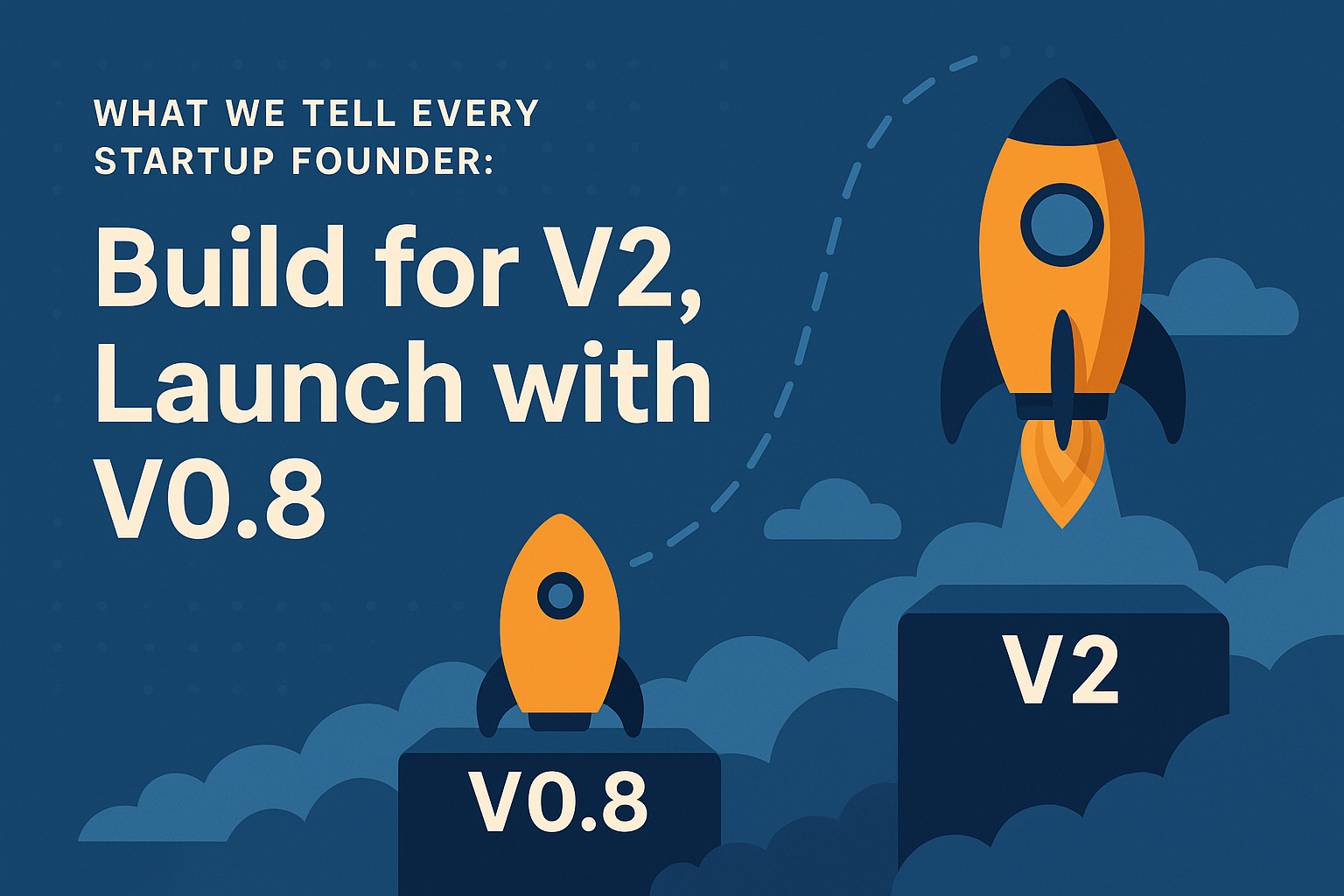 What We Tell Every Startup Founder: Build for V2, Launch with V0.8