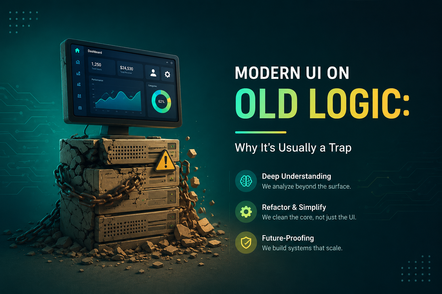 Modern UI on Old Logic: Why It’s Usually a Trap