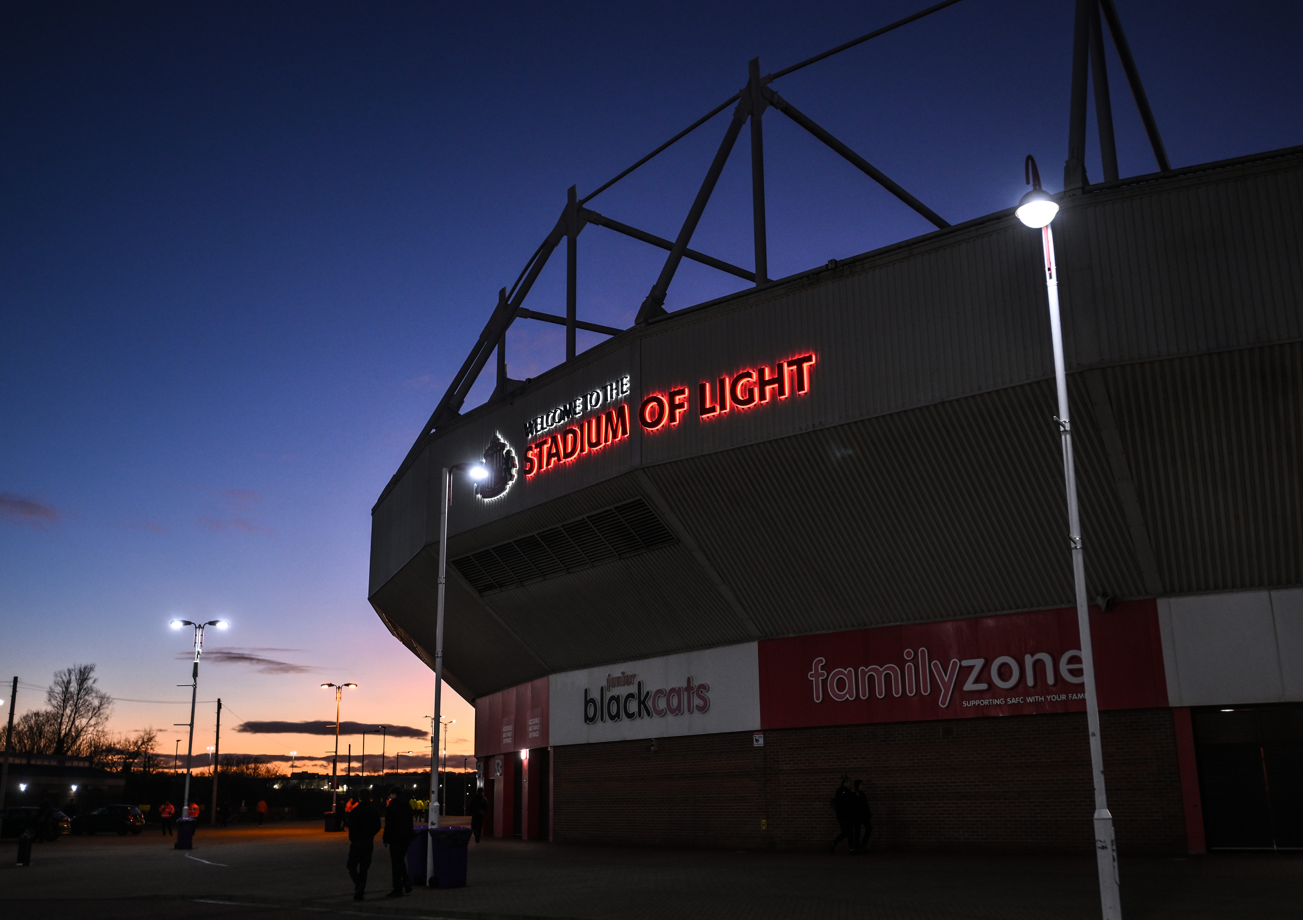 An external view of the Stadium of Light.