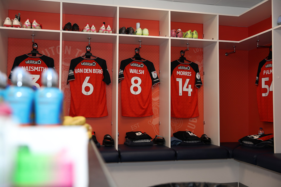 Luton Town players in action