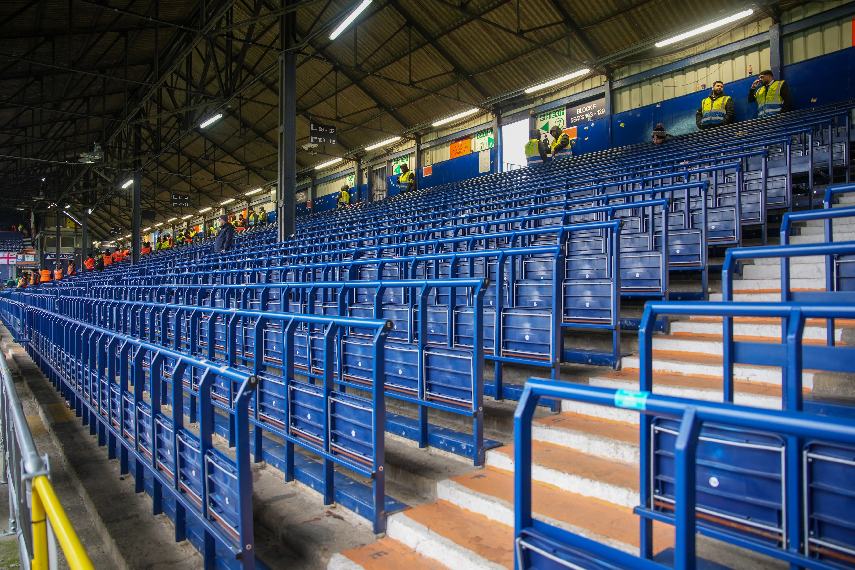 Safe standing at Kenilworth Road.