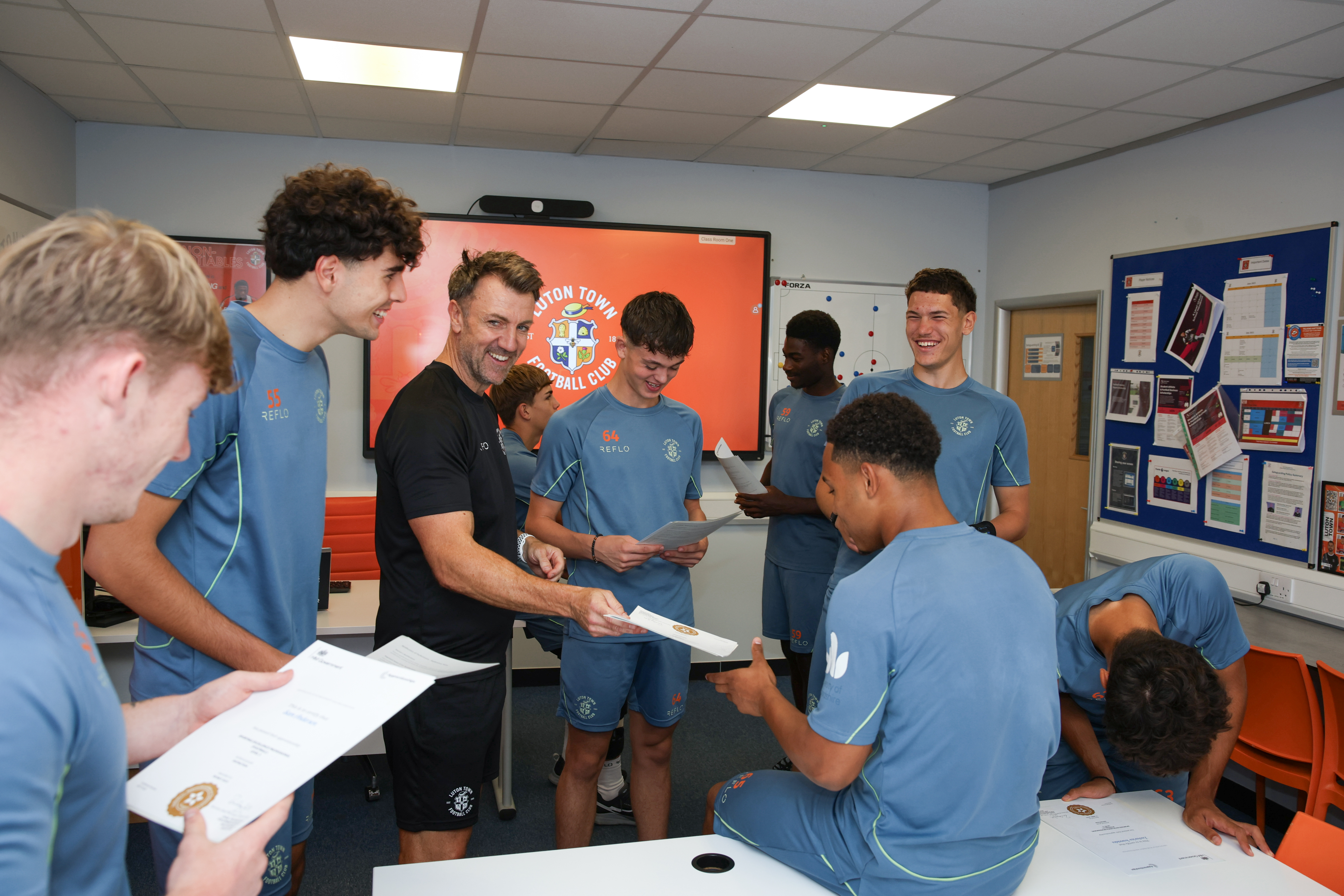 Our scholars smiling at their results.