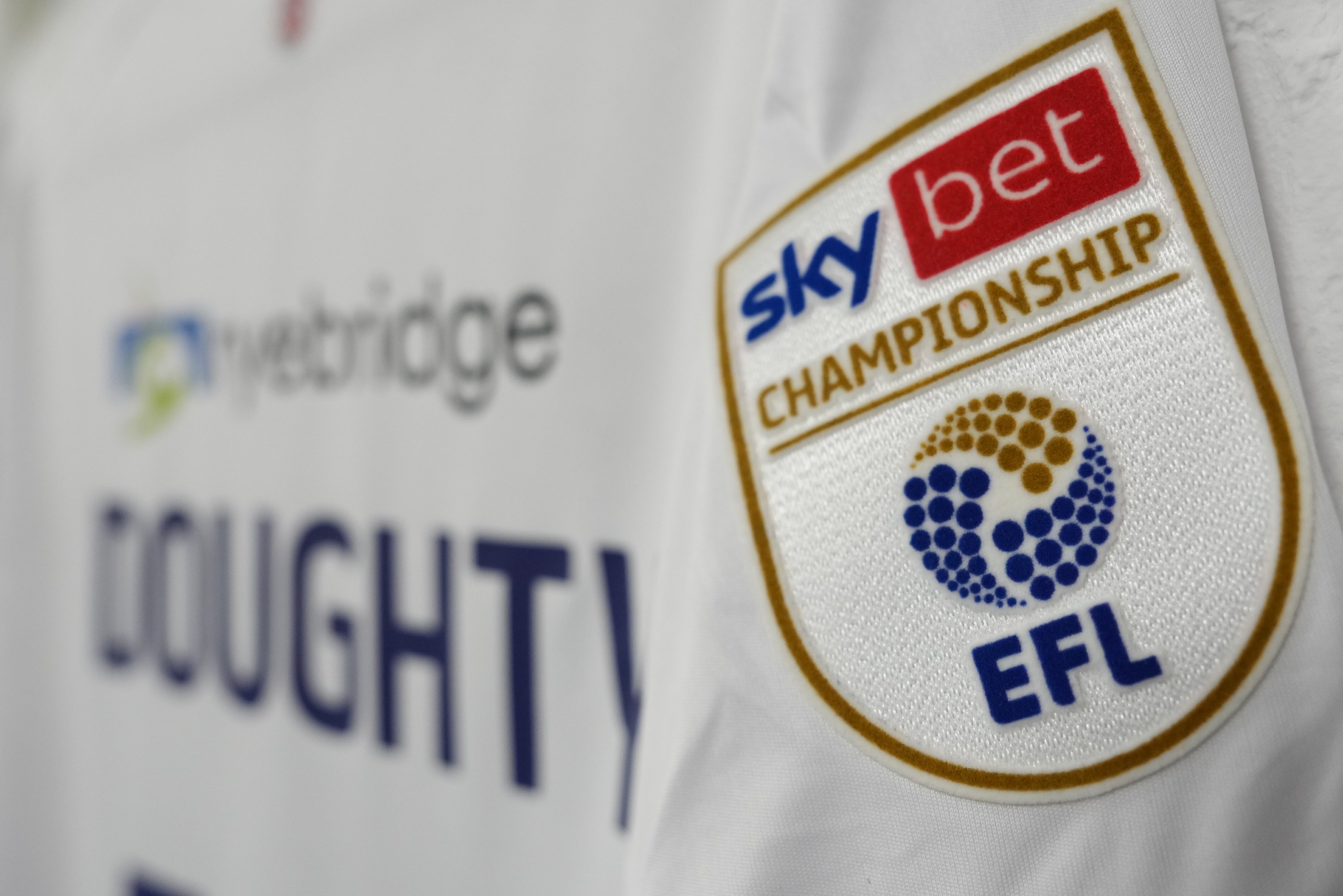 Alfie Doughty's shirt hung up in the away dressing room.