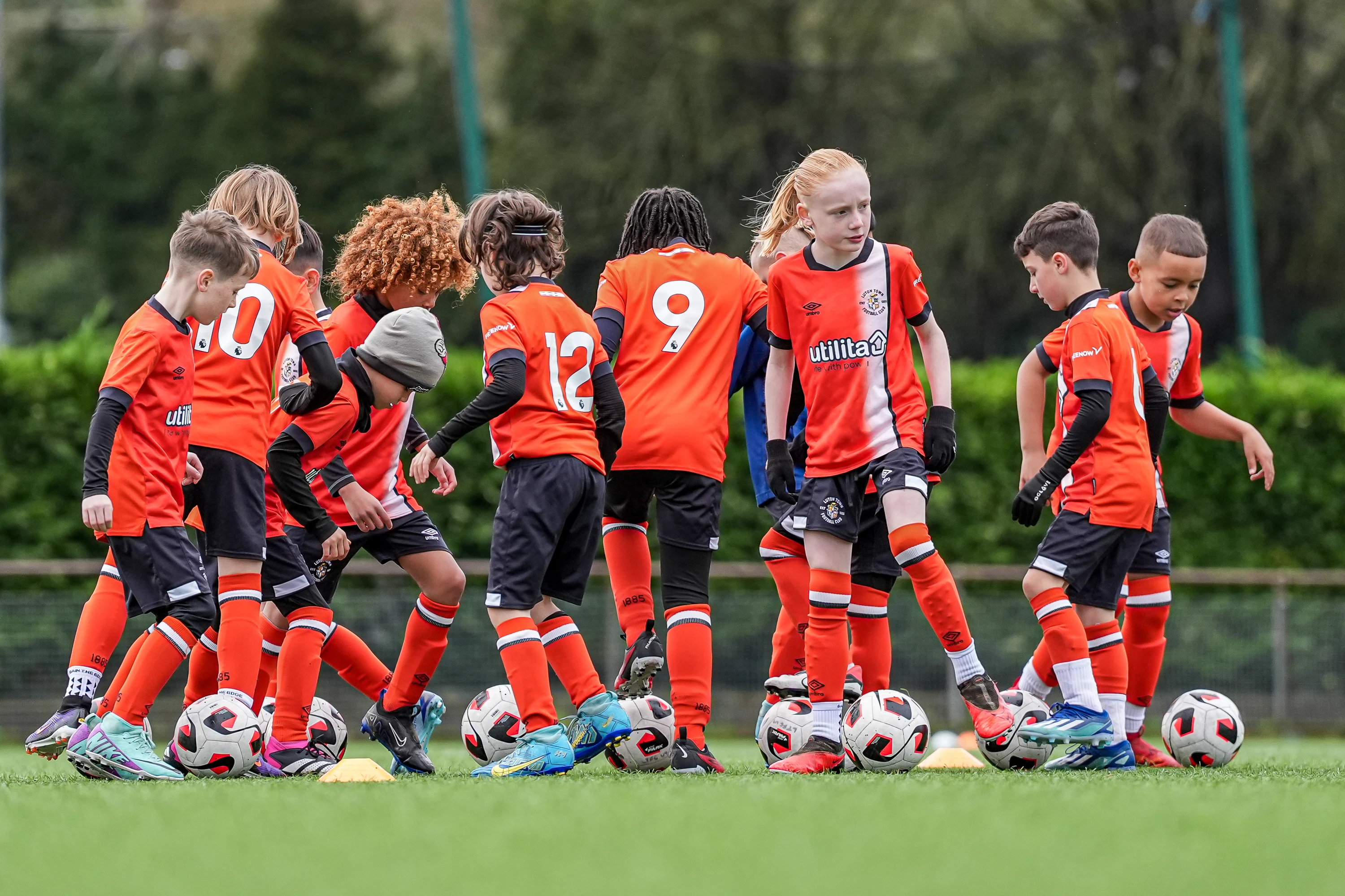 Young players in the Luton Town Academy
