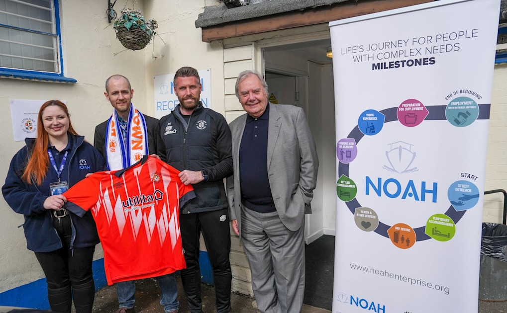 Luton Town select NOAH as club charity of the year partner! - Luton Town FC
