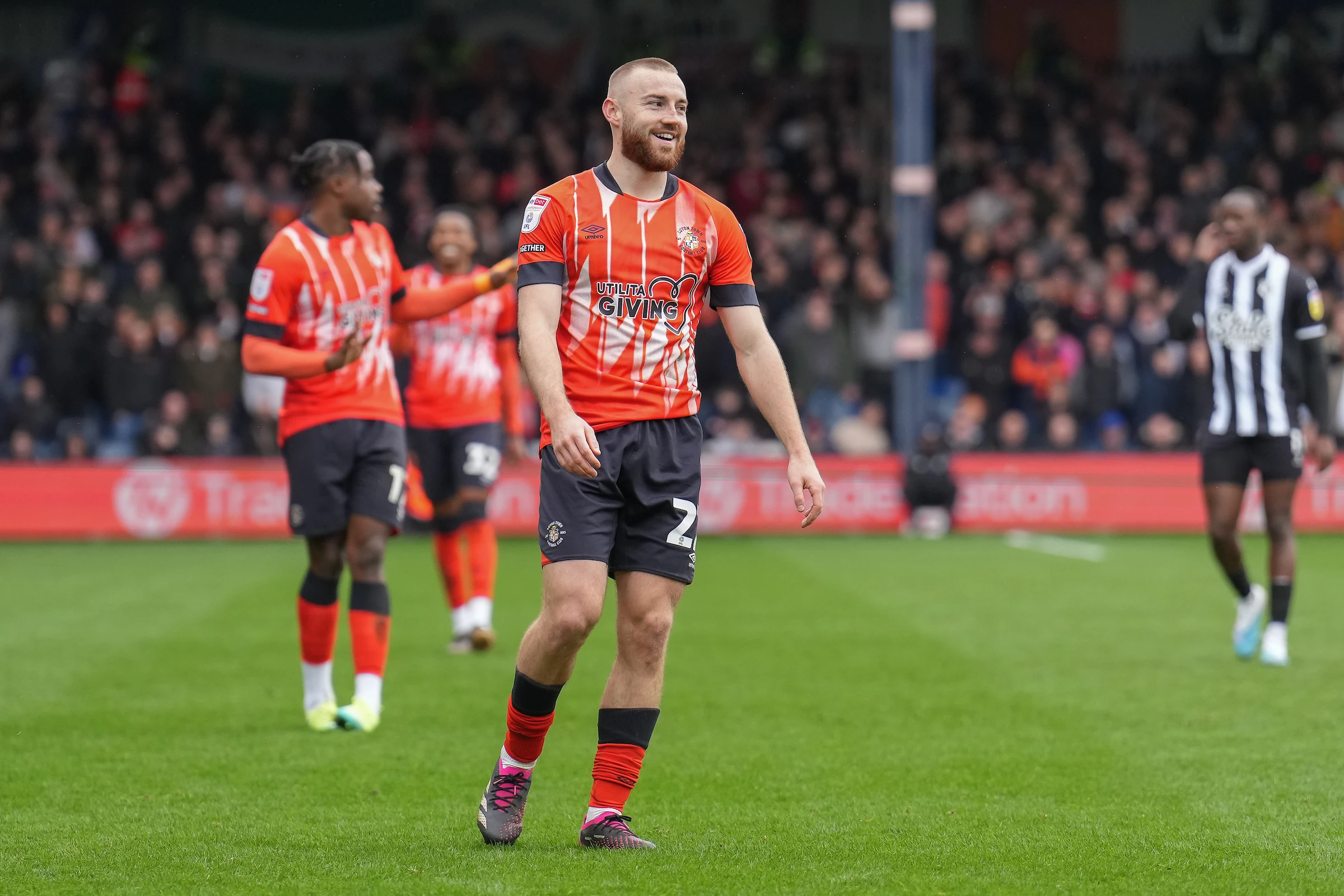 Allan Campbell in action for the Hatters against Watford