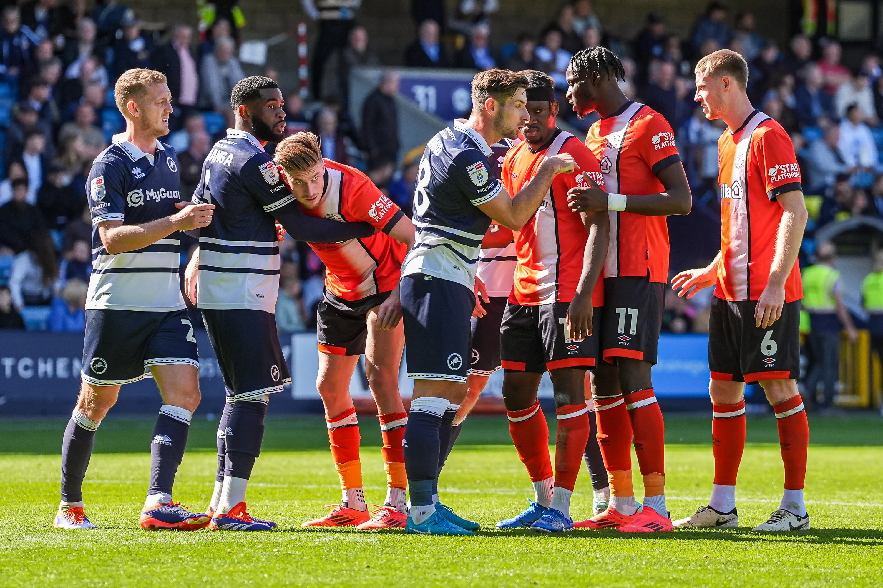 Luton Millwall action