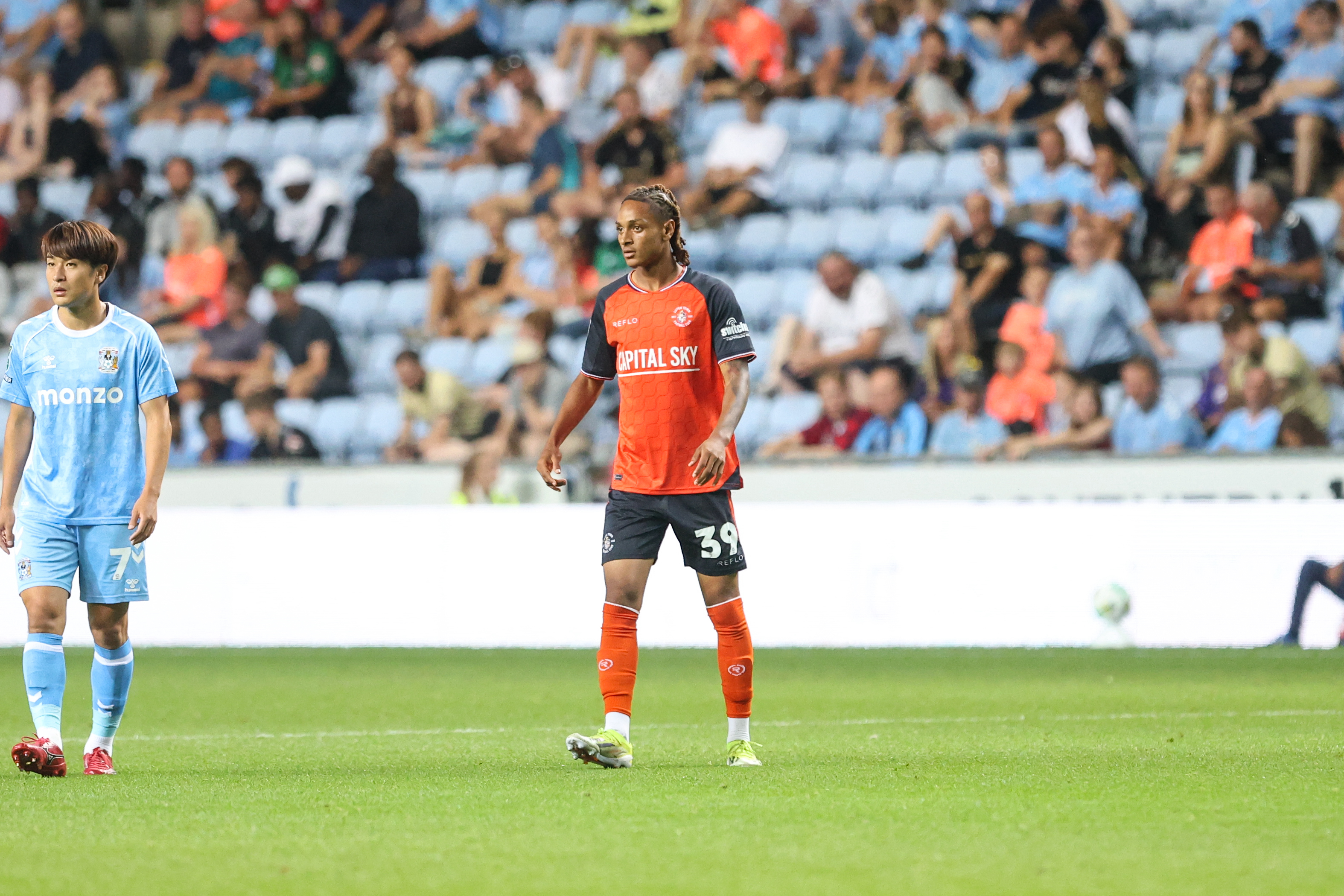 Joshua Phillips in action during the Carabao Cup defeat to Coventry