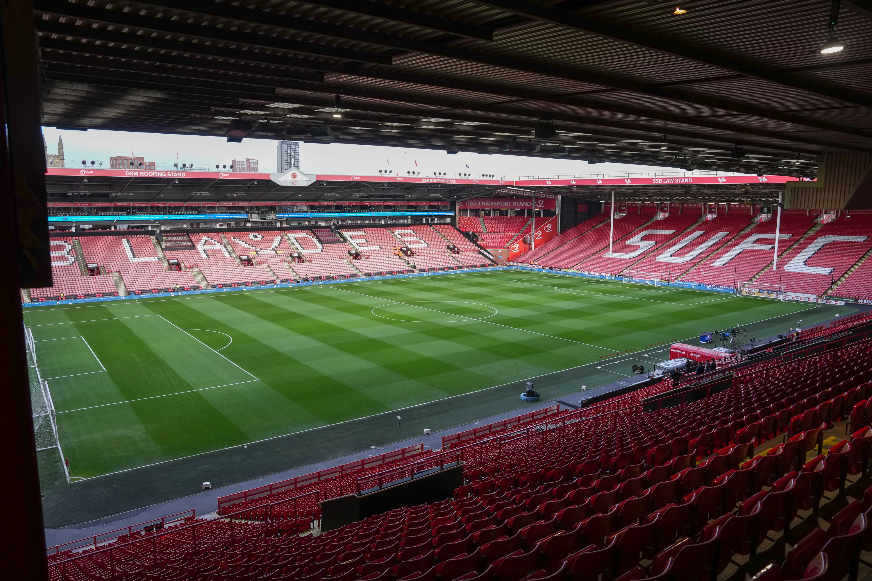 General view of Sheffield United's home stadium Bramall Lane