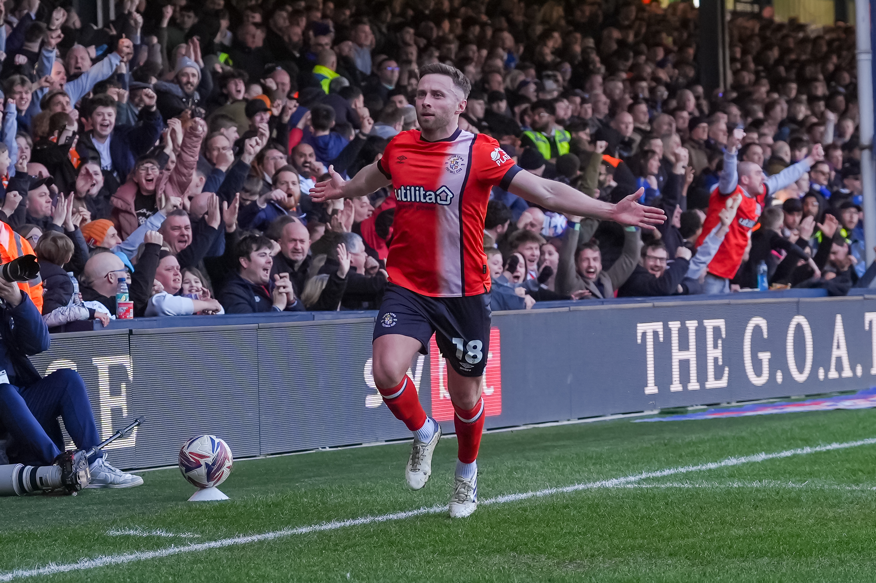 PMI Luton v Portsmouth 01MAR25 Clark Goal 0005 Image