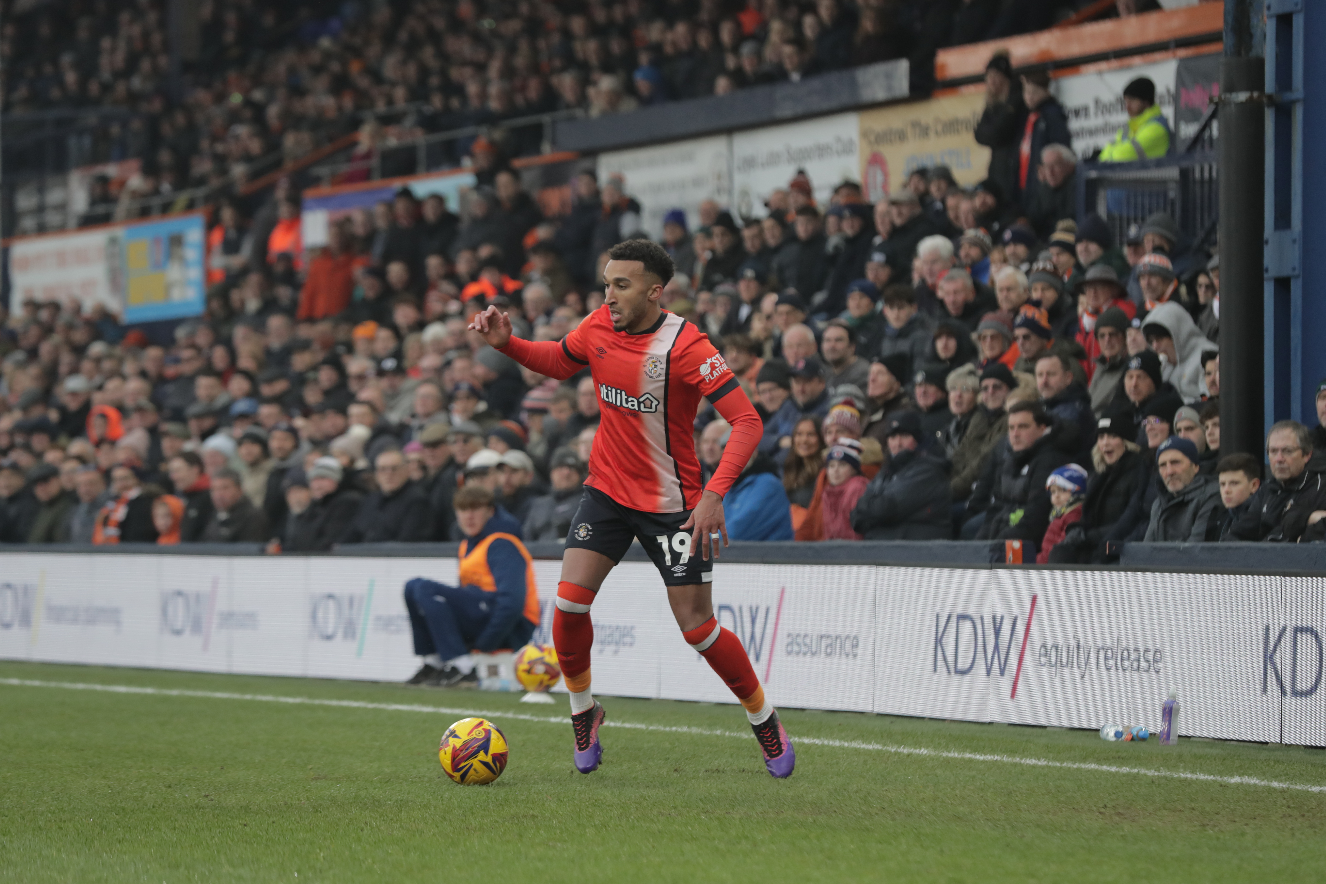 Jacob Brown on the ball.