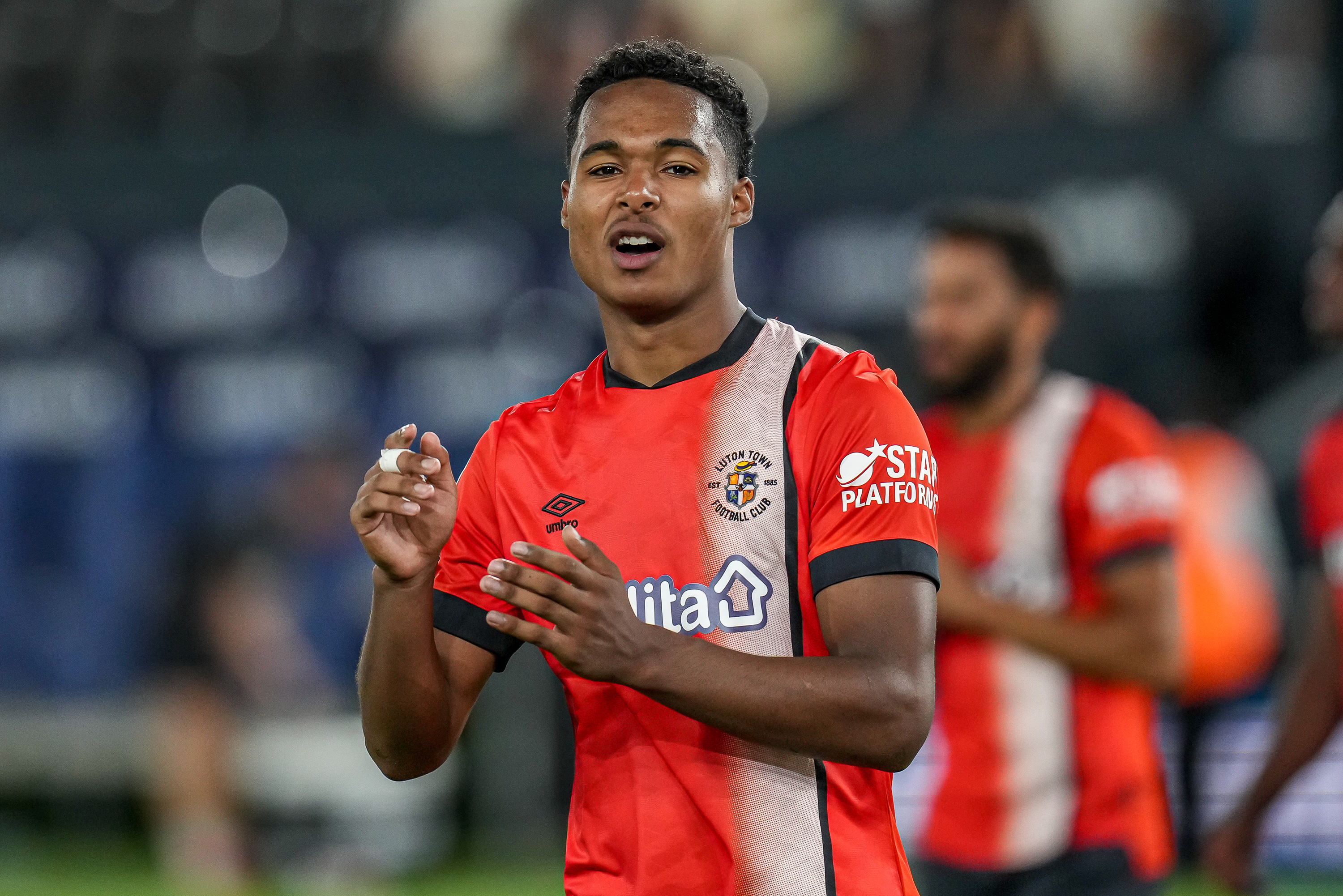 Reuell Walters pictured during the Burnley game at Kenilworth Road