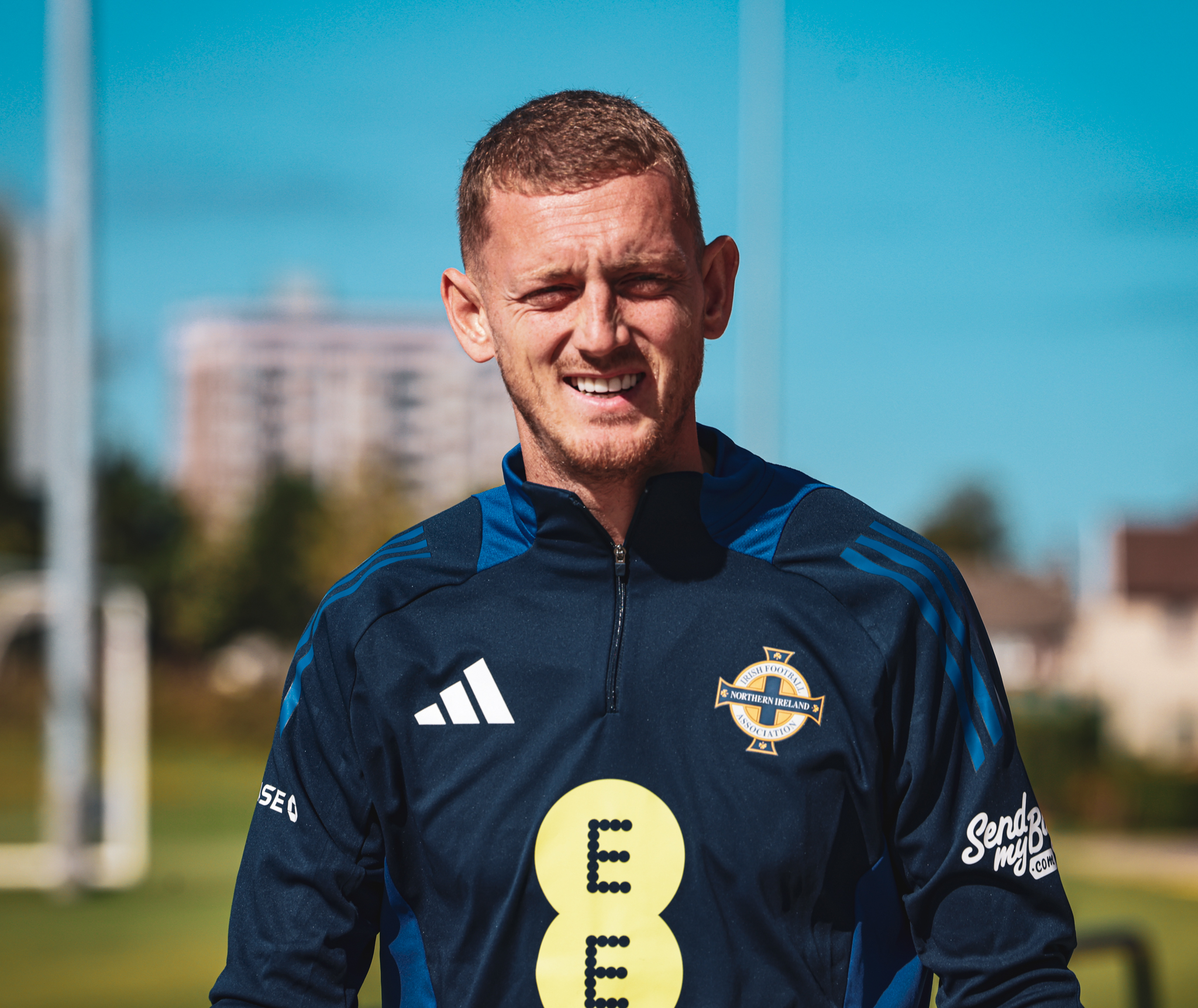 George Saville training with Northern Ireland