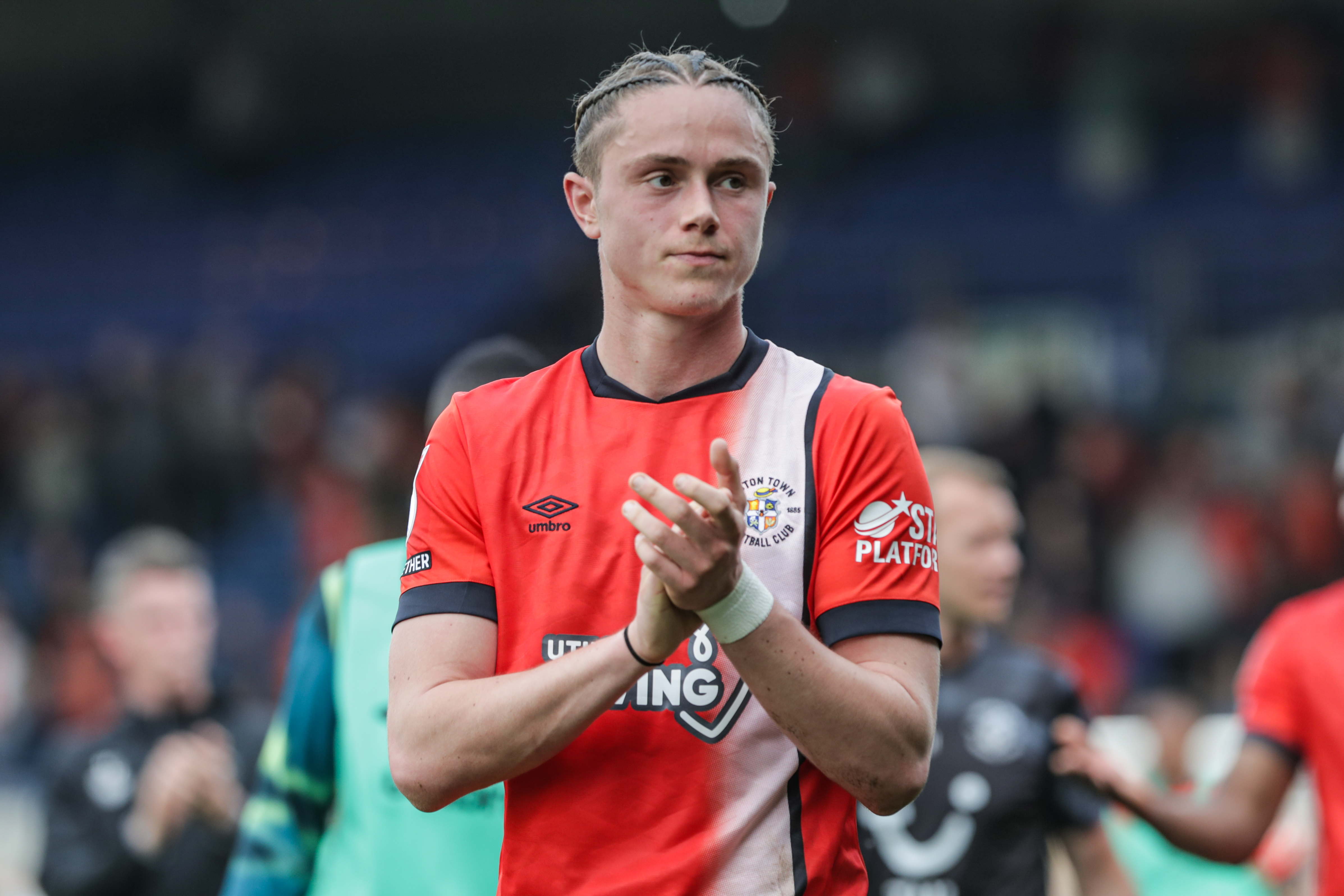 Thelo Aasgaard applauds the fans after the home defeat to Blackburn Rovers.