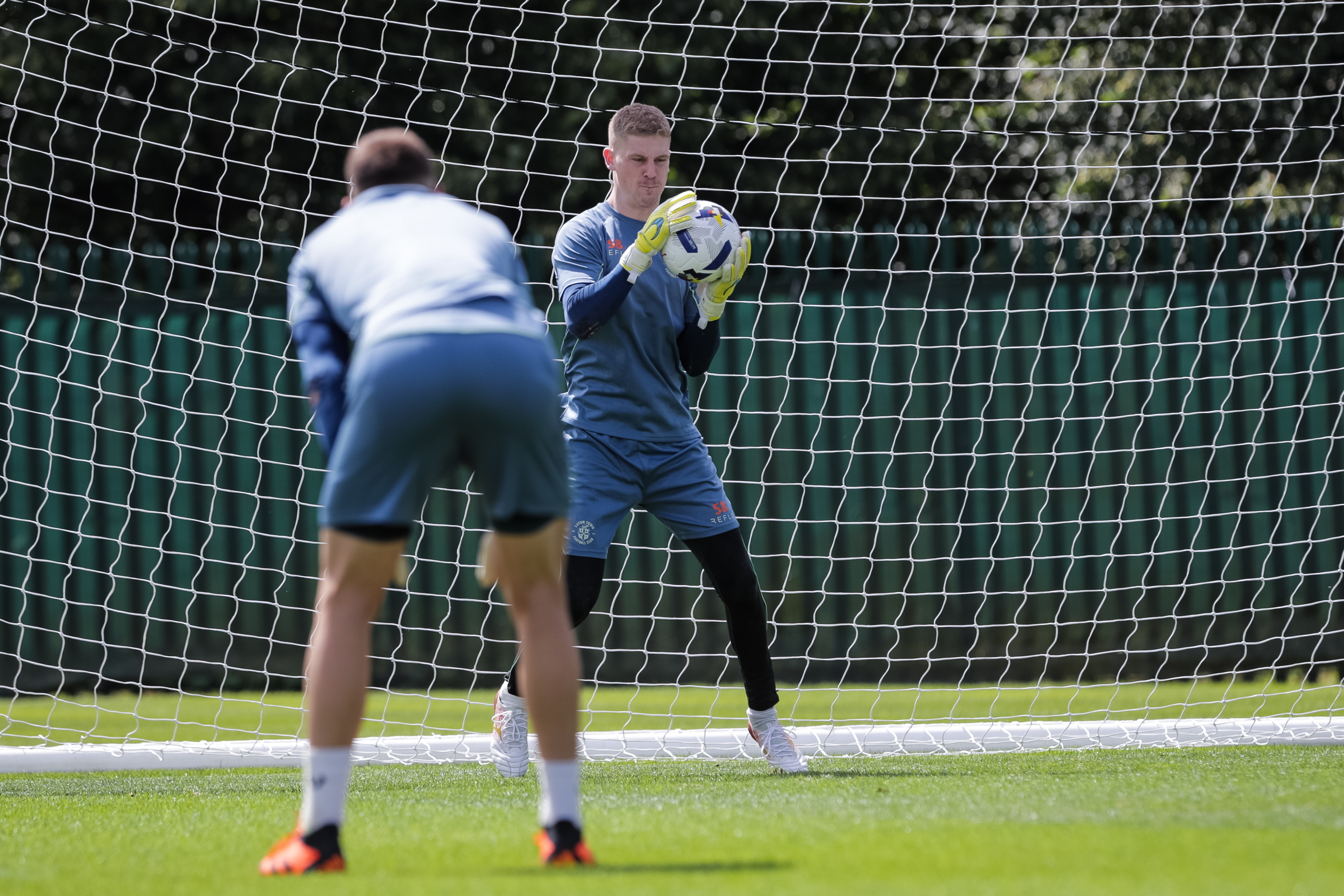 Liam Coyne in training at The Brache.