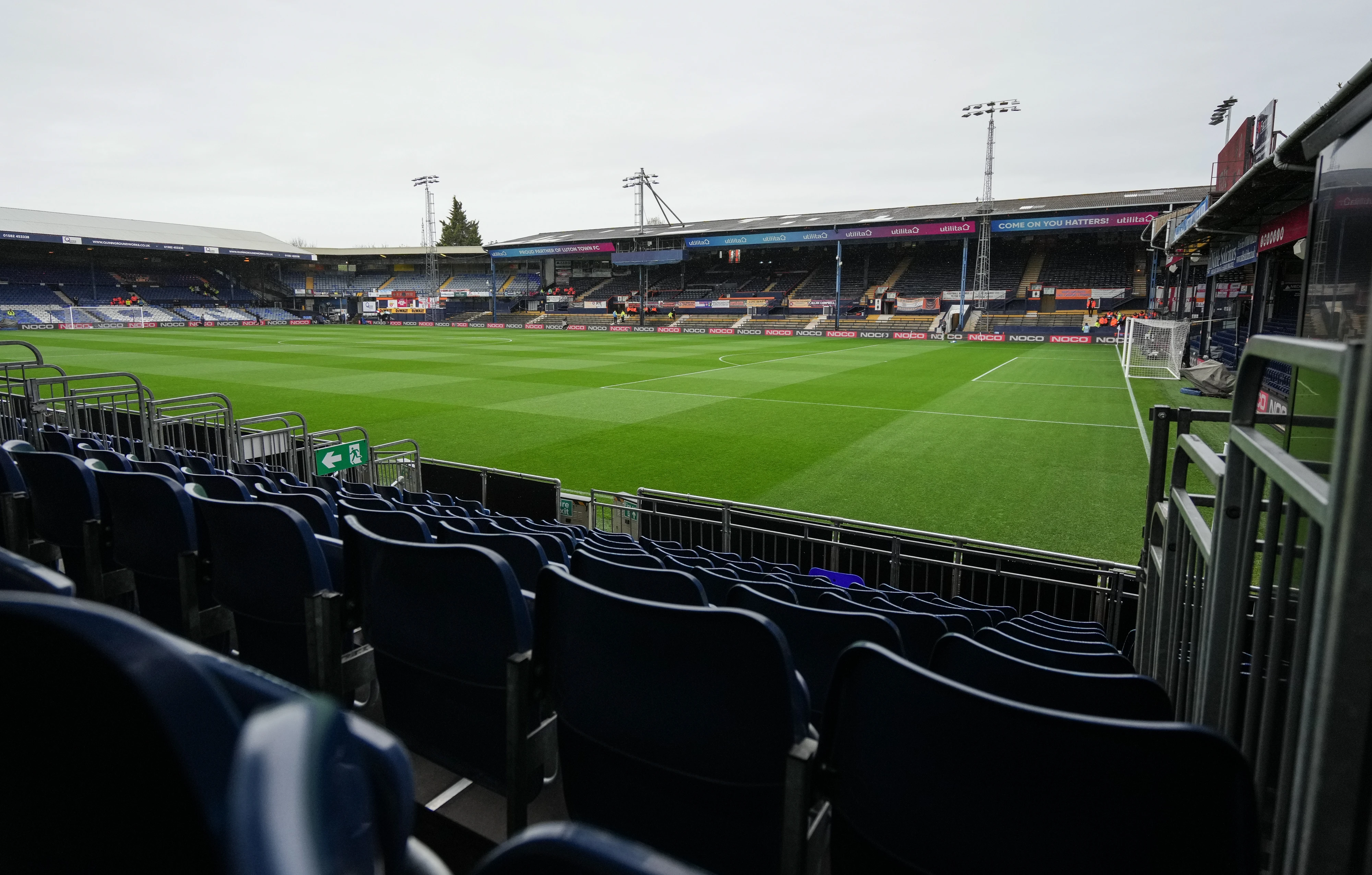 A view of Kenilworth Road from the Bobbers Stand