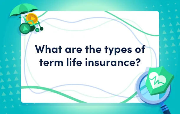 What are the types of term life insurance?