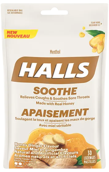 HALLS Gorge Apaisant Choux au Miel Gouttes, 30 Senegal