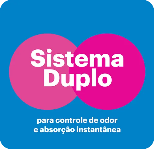 Sistema duplo para controle de odor