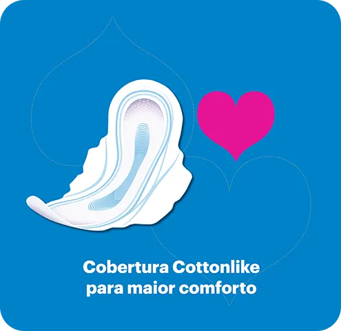 Cobertura cottonlike para maior comforto cottolike