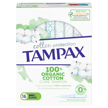 Tampões TAMPAX Cotton Protection Super
