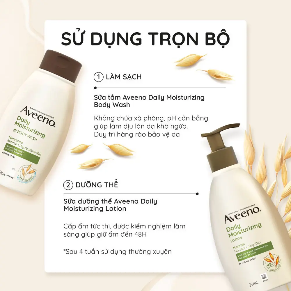 Daily Moisturizing Oat Body Wash for Normal to Dry Skin