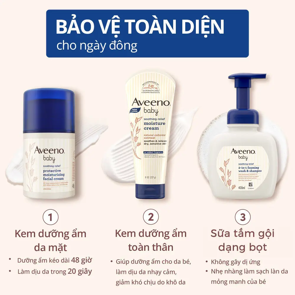 Aveeno Baby Soothing Relief 2-in-1 Foaming Wash & Shampoo