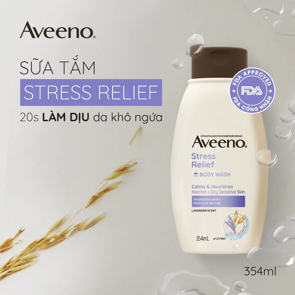 Stress Relief Oat Body Wash, Lavender Scent