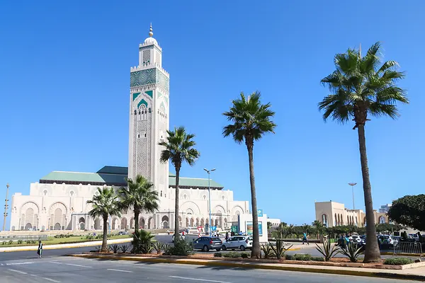Hassan-II.-Moschee in Casablanca.