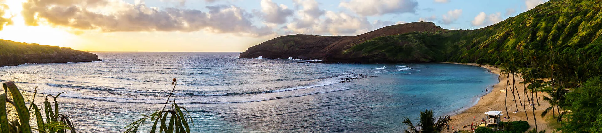Hanauma Bay Strand in Hawaii, USA.