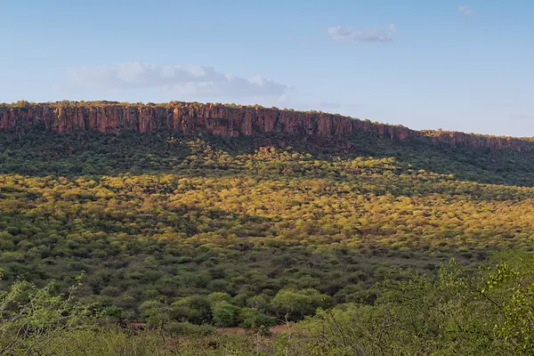 Sonnenuntergang auf dem Waterberg-Plateau, Namibia