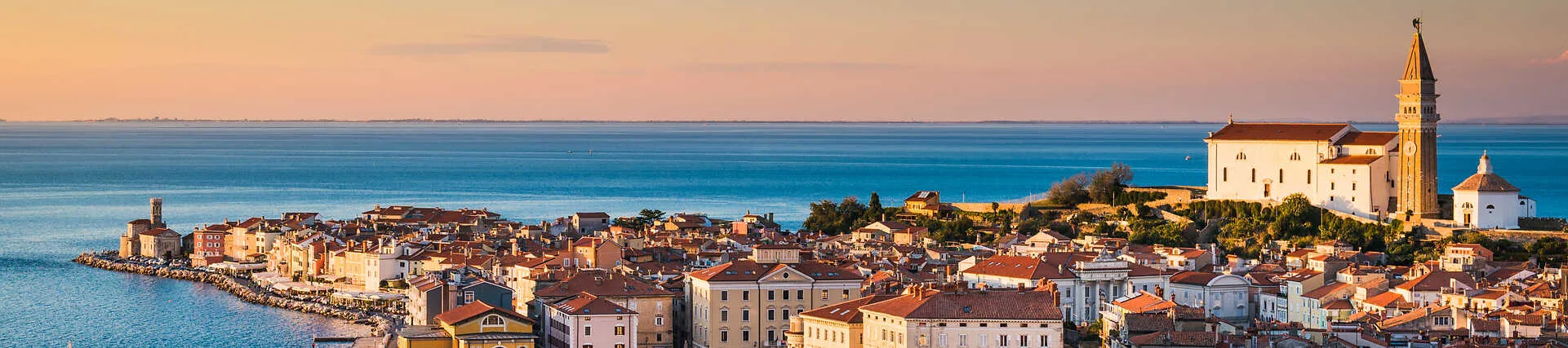 Piran, Slowenien: malerische Küstenstadt an der Adria.