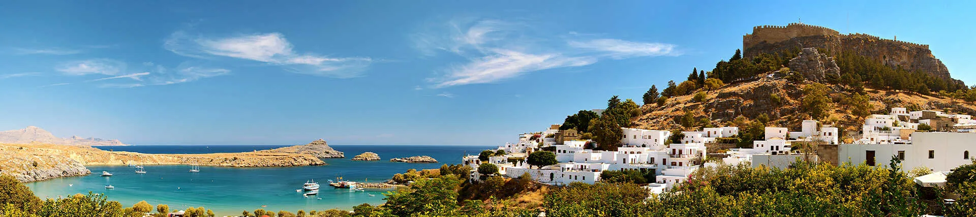 Lindos, village de Rhodes, Grèce